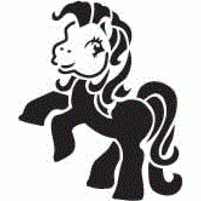 6154 pony reusable stencil