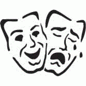 6156 comedy tragedy faces reusable stencil 