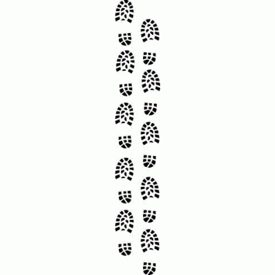 6157 boot print reusable stencil