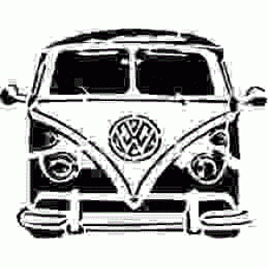 6165 vw camper reusable stencil