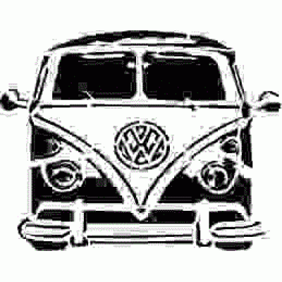 6165 vw camper reusable stencil