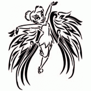 6203 reusable fairy stencil