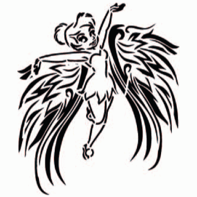 6203 reusable fairy stencil