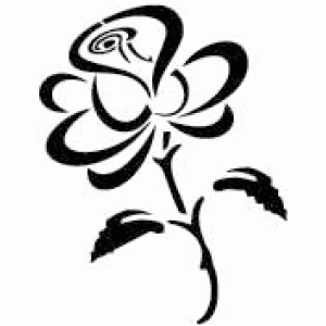 6208 reusable rose stencil