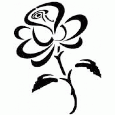 6208 reusable rose stencil