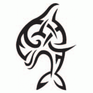 6216 tribal dolphin reusable stencil