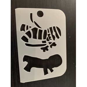 2 part mummy reusable face painting stencil 2 part mummy reusable face painting stencil