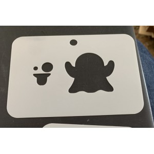 2 part ghost reusable face painting stencil 2 part ghost reusable face painting stencil