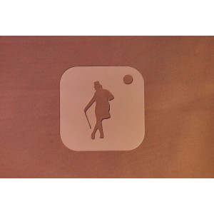 2016 Man With Cane Re-Usable Stencil