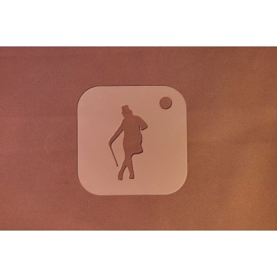 2016 Man With Cane Re-Usable Stencil