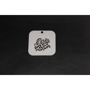 2048 Flower Re-Usable Stencil