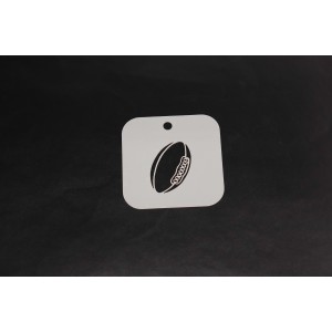 2057 Rugby Ball Re-Usable Stencil