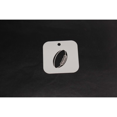 2057 Rugby Ball Re-Usable Stencil