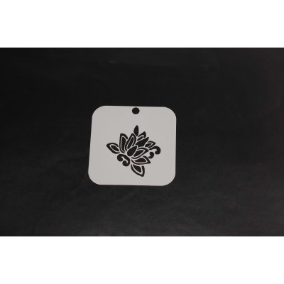 2065 Henna Inspired Flower Re-Usable Stencil