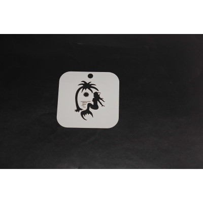 2067 Mermaid Island Re-Usable Stencil