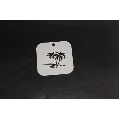 2069 Tropical Island Re-Usable Stencil