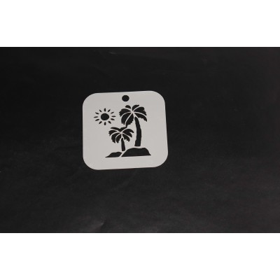 2071 Tropical Island Re-Usable Stencil