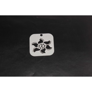 2073 Henna Inspired Flower Re-Usable Stencil