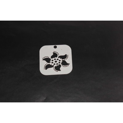 2073 Henna Inspired Flower Re-Usable Stencil