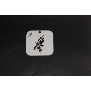 2074 Henna Inspired Flower Re-Usable Stencil