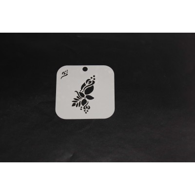2074 Henna Inspired Flower Re-Usable Stencil
