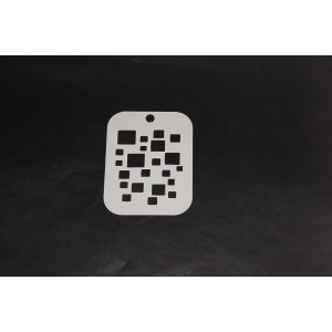 2075 Squares Texture Re-Usable Stencil