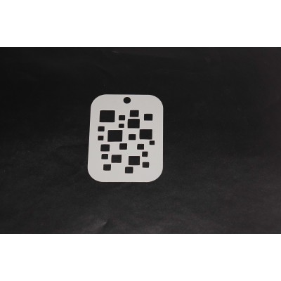 2075 Squares Texture Re-Usable Stencil