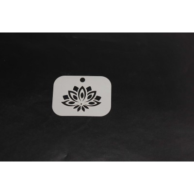2082 Lotus Flower Re-Usable Stencil