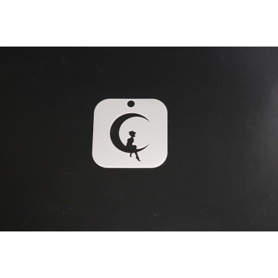 2086 Man in the Moon Re-Usable Stencil
