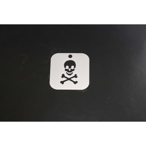 2097 Skull & Crossbones Re-Usable Stencil