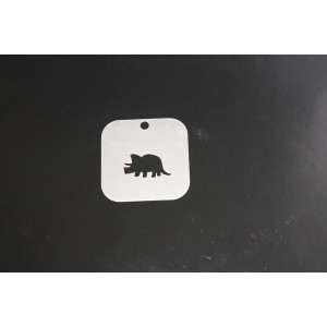2108 Triceratops Re-Usable Stencil