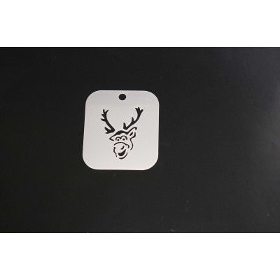2120 Cartoon Reindeer Re-Usable Stencil
