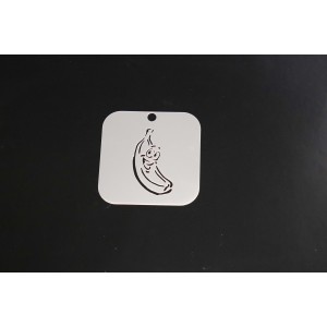 2125 Cartoon Bannana Re-Usable Stencil