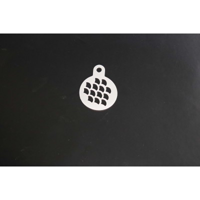 2155 Mermaid Scale Texture Re-Usable Stencil