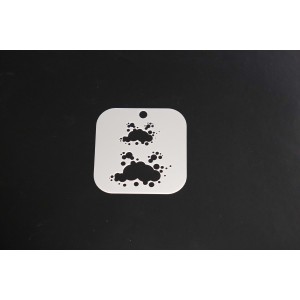 2156 Clouds Re-Usable Stencil