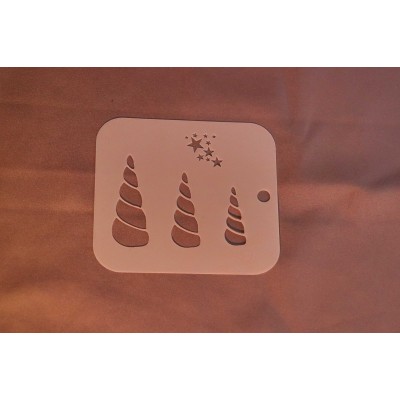 3000 Unicorn Horn Trio Re-Usable Stencil