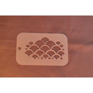3009 Mermaid Scales Re-Usable Stencil