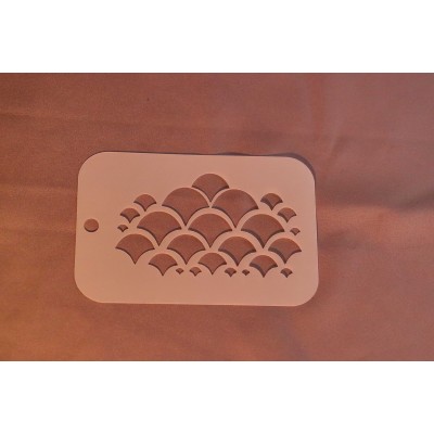 3009 Mermaid Scales Re-Usable Stencil