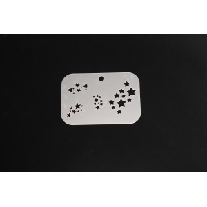 3031 Hearts & Stars Re-Usable Stencil