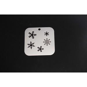3049 Snow Flakes Re-Usable Stencil