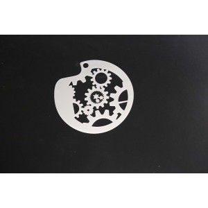 3052 Gears Texture Re-Usable Stencil