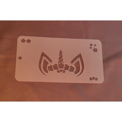 4002 Unicorn Horn Full Face Re-Usable Stencil