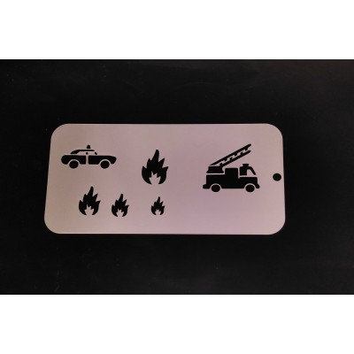 4028 Fire Fighter Re-Usable Stencil