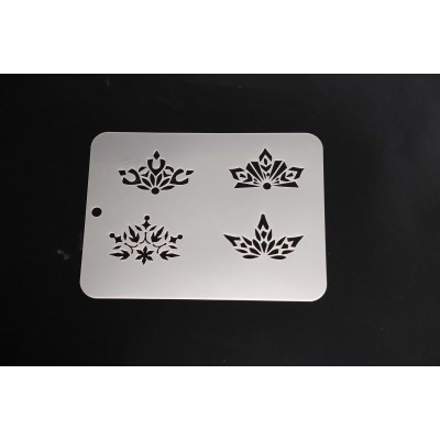 4036 Crowns Re-Usable Stencil
