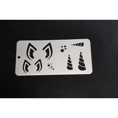 4047 Unicorn Face Set Re-Usable Stencil