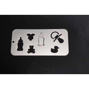 4049 Baby Set Re-Usable Stencil