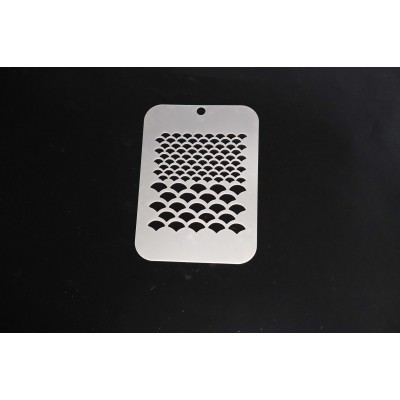 4061 Mermaid Scales Re-Usable Stencil