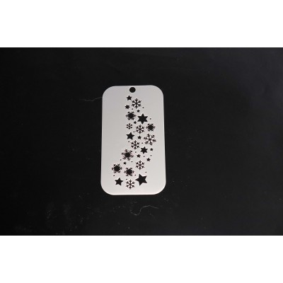 4082 Snowflakes & Stars Re-Usable Stencil