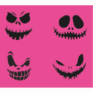 a1 scary face stencil a1 scary face stencil