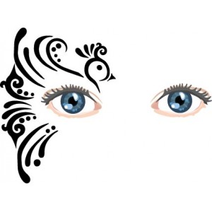 Bird face painting stencil Bird face painting stencil